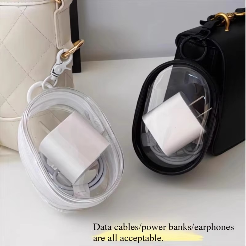 Cable Winder Keychain - Портативная мини-сумка на молнии - компактный