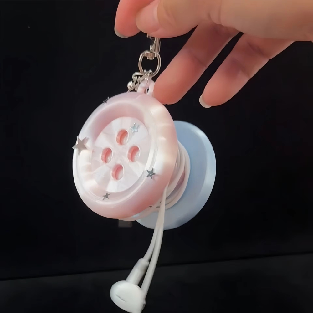 Cable Winder Keychain - Ретро-аксессуар в стиле Y2K с крупной