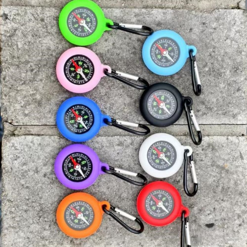Compass Keychain Mini - Миниатюрный компас-карабин для выживания на природе,