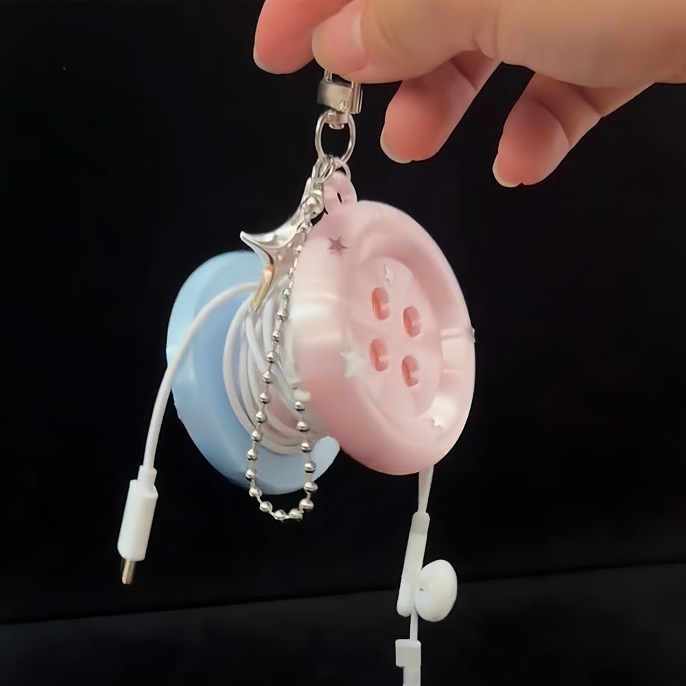 Cable Winder Keychain - Милый брелок-органайзер для кабелей, держатель для