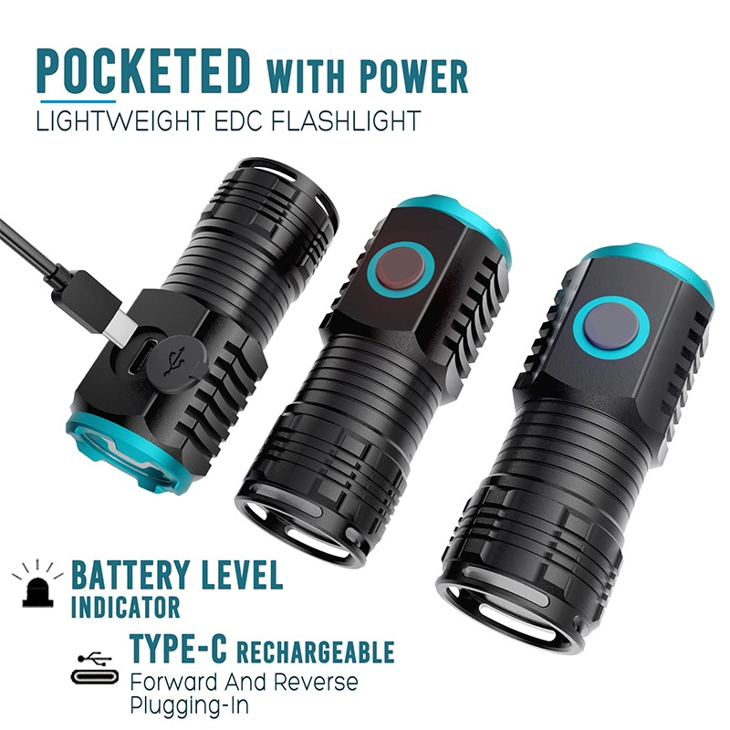 USB-перезаряжаемые фонарики ти – обзор и цена Edc Carry Flashlight