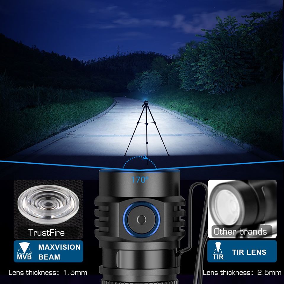 Trustfire MC1 USB перезаряжаем – обзор и цена Edc Carry Flashlight
