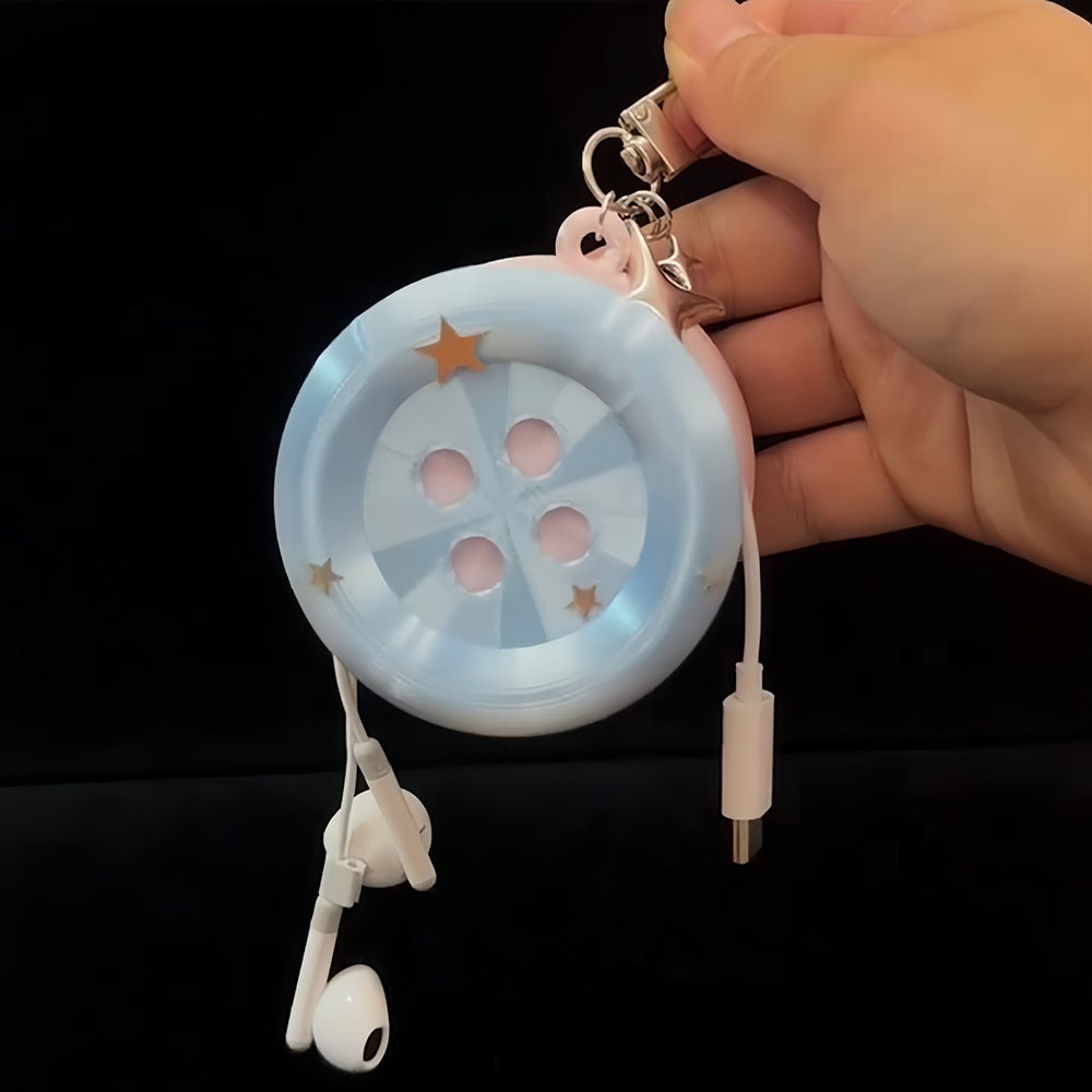 Органайзер для кабелей в виде  – обзор и цена Cable Winder Keychain